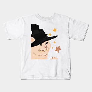 Grimacing Grinning Magic Meme Cat Kids T-Shirt